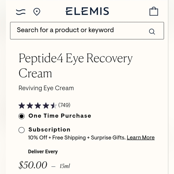 Elemis Peptide 4 Eye Recovery Cream - Picture 2 of 7